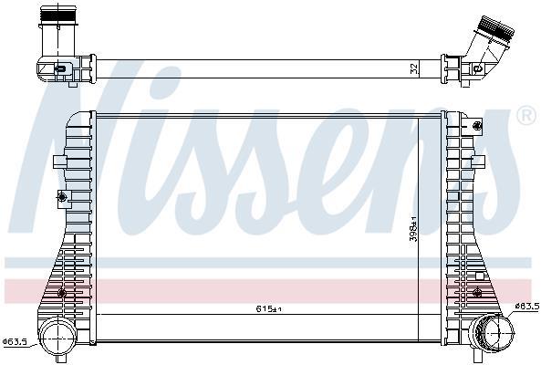 Radiador de admisión, intercooler NISSENS ref. 96575