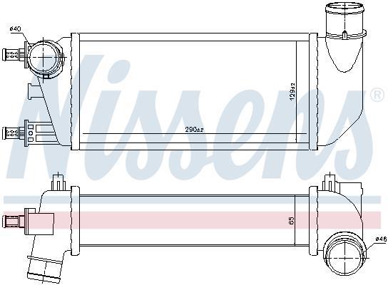 Radiador de admisión, intercooler NISSENS ref. 96577