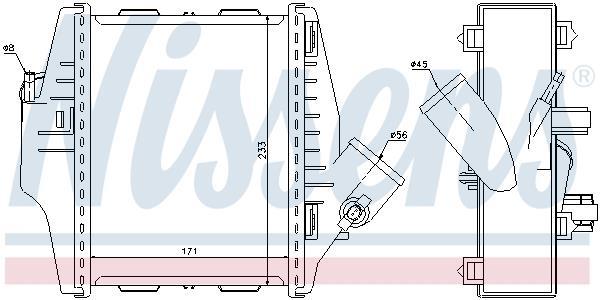 Radiador de admisión, intercooler NISSENS ref. 96579