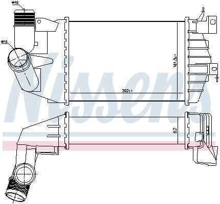 Radiador de admisión, intercooler NISSENS ref. 96587