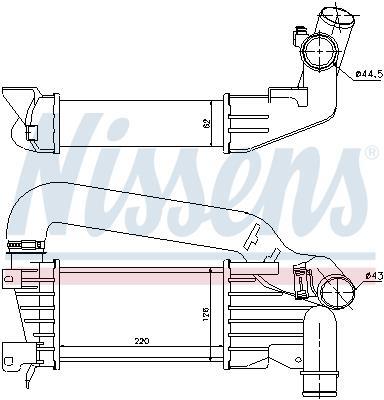 Radiador de admisión, intercooler NISSENS ref. 96592