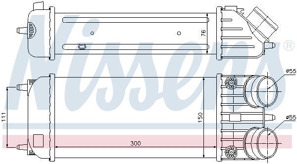 Radiador de admisión, intercooler NISSENS ref. 96593