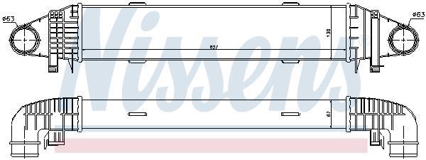 Radiador de admisión, intercooler NISSENS ref. 96596