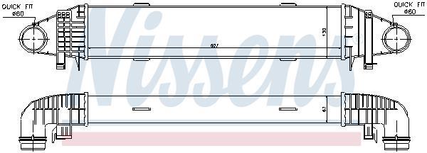 Radiador de admisión, intercooler NISSENS ref. 96598