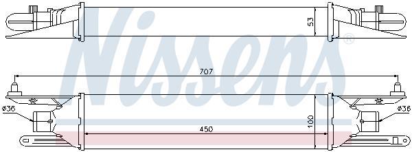 Radiador de admisión, intercooler NISSENS ref. 96604