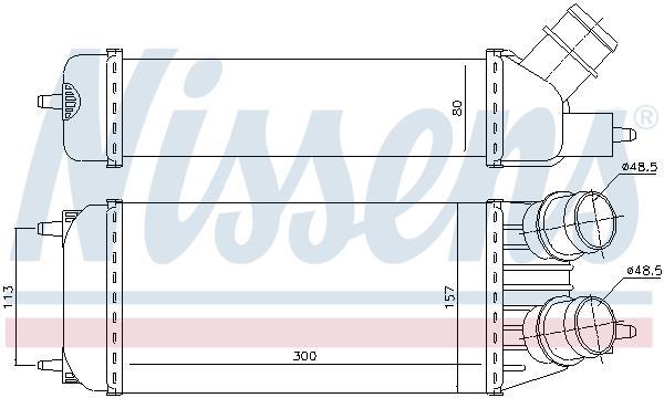Radiador de admisión, intercooler NISSENS ref. 96613