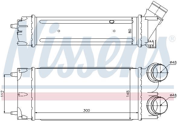 Radiador de admisión, intercooler NISSENS ref. 96627