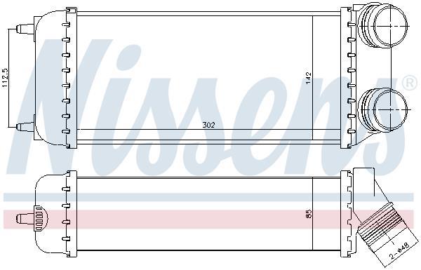 Radiador de admisión, intercooler NISSENS ref. 96638