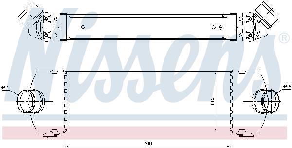Radiador de admisión, intercooler NISSENS ref. 96641