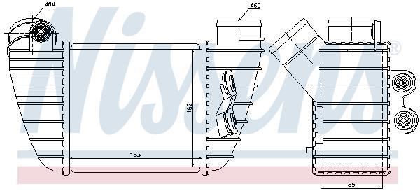 Radiador de admisión, intercooler NISSENS ref. 96682