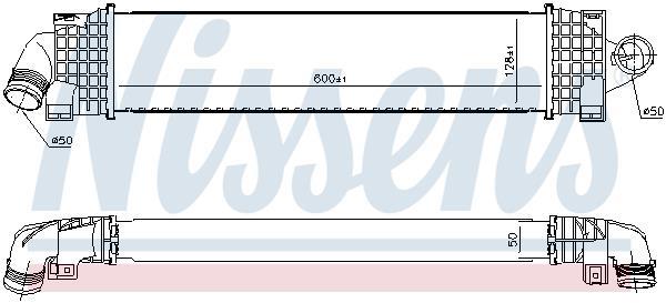 Radiador de admisión, intercooler NISSENS ref. 96689