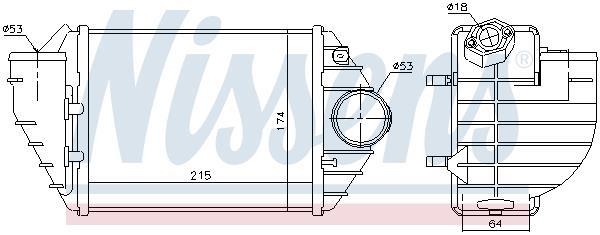 Radiador de admisión, intercooler NISSENS ref. 96690