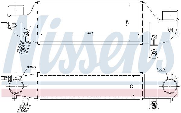 Radiador de admisión, intercooler NISSENS ref. 96693