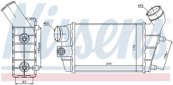 Radiador de admisión, intercooler NISSENS ref. 96698