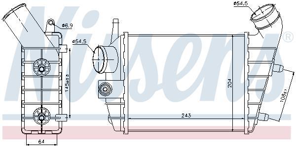 Radiador de admisión, intercooler NISSENS ref. 96699