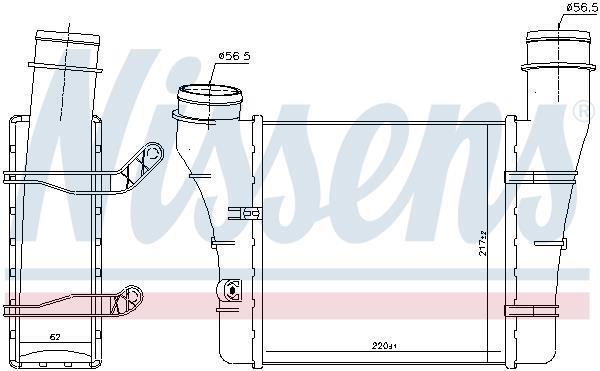 Radiador de admisión, intercooler NISSENS ref. 96707