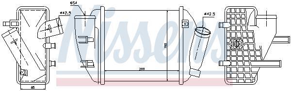 Radiador de admisión, intercooler NISSENS ref. 96708