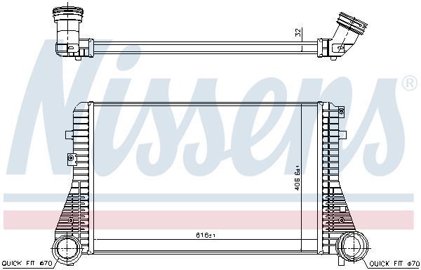 Radiador de admisión, intercooler NISSENS ref. 96715