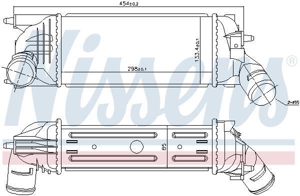 Radiador de admisión, intercooler NISSENS ref. 96719