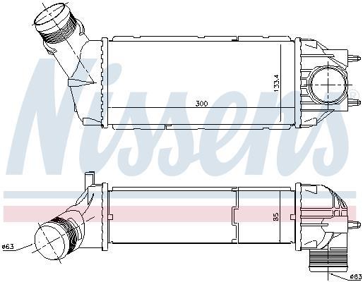 Radiador de admisión, intercooler NISSENS ref. 96720