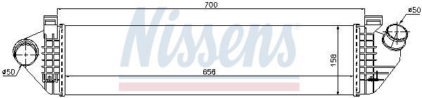 Radiador de admisión, intercooler NISSENS ref. 96721