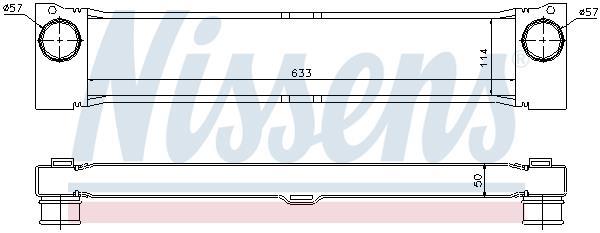 Radiador de admisión, intercooler NISSENS ref. 96730