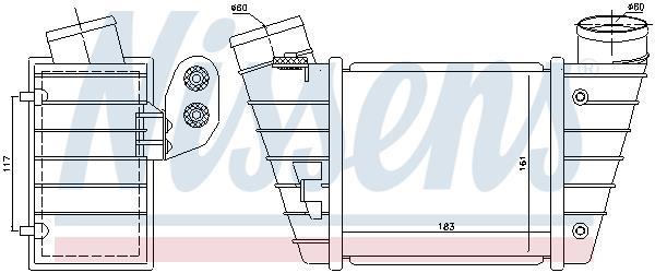 Radiador de admisión, intercooler NISSENS ref. 96746