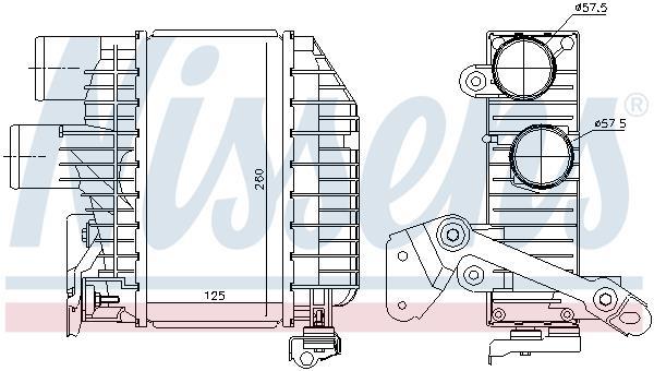 Radiador de admisión, intercooler NISSENS ref. 96758