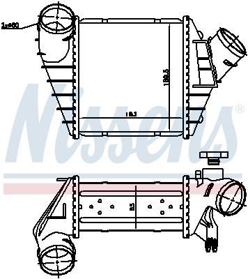 Radiador de admisión, intercooler NISSENS ref. 96759
