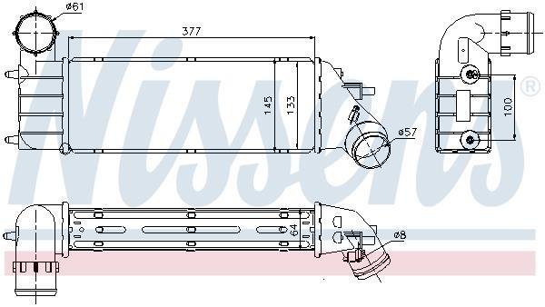 Radiador de admisión, intercooler NISSENS ref. 96766