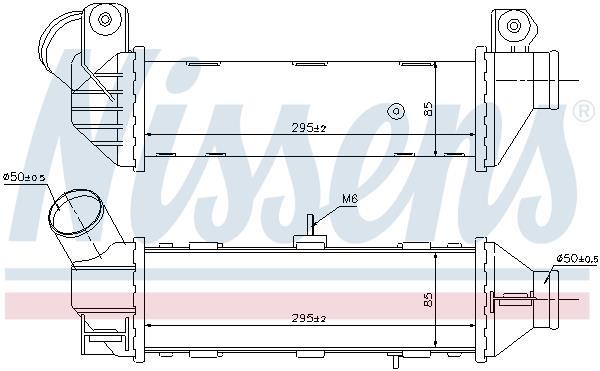 Intercooler permutador ar-ar NISSENS ref. 96769