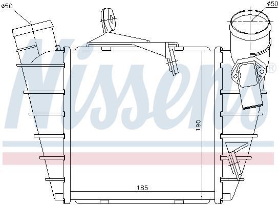 Radiador de admisión, intercooler NISSENS ref. 96770