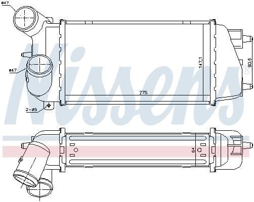 Radiador de admisión, intercooler NISSENS ref. 96774