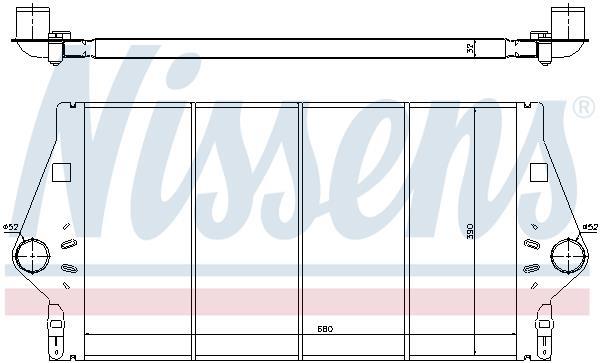 Radiador de admisión, intercooler NISSENS ref. 96779