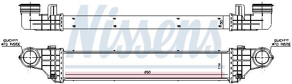 Radiador de admisión, intercooler NISSENS ref. 96786