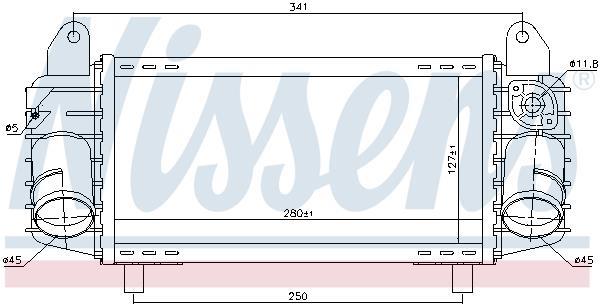 Radiador de admisión, intercooler NISSENS ref. 96793