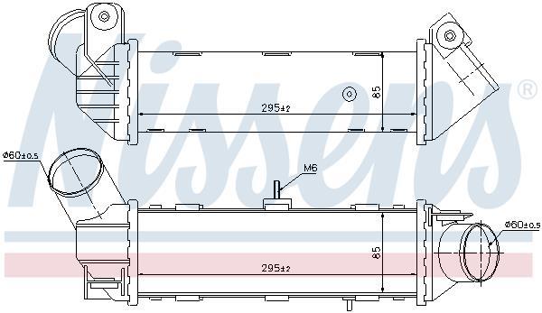 Intercooler permutador ar-ar NISSENS ref. 96796