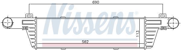 Radiador de admisión, intercooler NISSENS ref. 96860