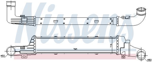 Radiador de admisión, intercooler NISSENS ref. 96861