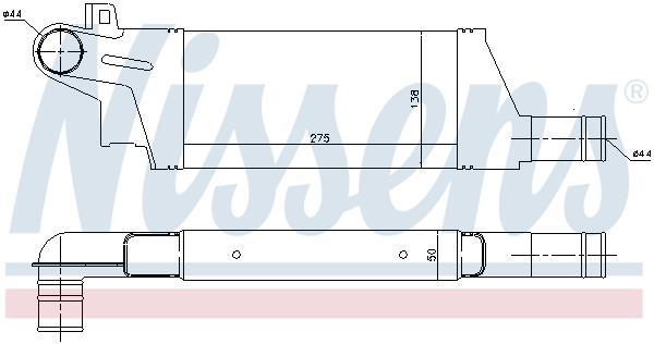 Radiador de admisión, intercooler NISSENS ref. 96898