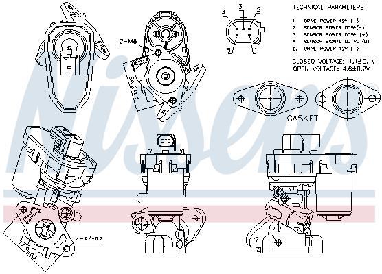 Vanne EGR NISSENS 98151