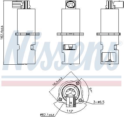 Vanne EGR NISSENS 98154
