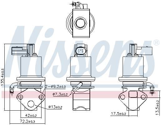 Vanne EGR NISSENS 98158