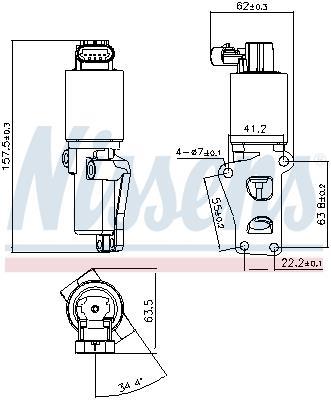 Vanne EGR NISSENS 98170