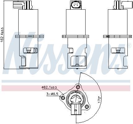 Válvula EGR NISSENS 98172