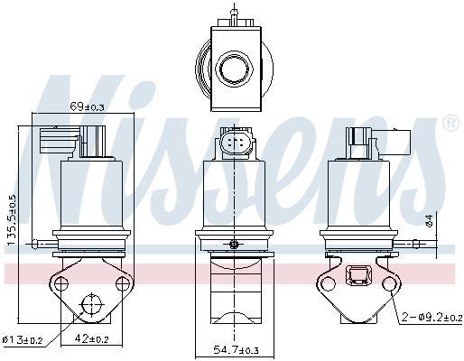 Vanne EGR NISSENS 98179