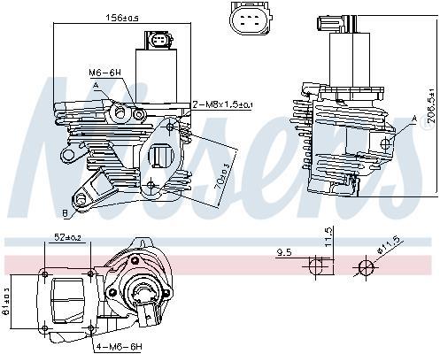 Vanne EGR NISSENS 98189