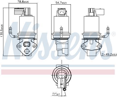 Vanne EGR NISSENS 98201