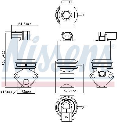 Vanne EGR NISSENS 98202