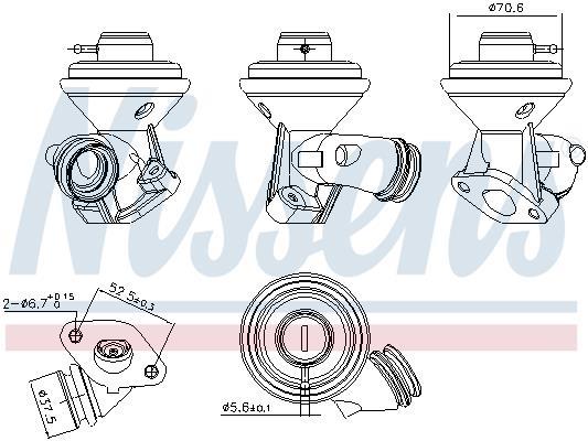 Vanne EGR NISSENS 98228